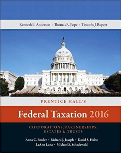 (Test Bank)Prentice Hall s Federal Taxation 2016 Corporations, Partnerships, Estates  and  Trusts 29e by Thomas R. Pope 