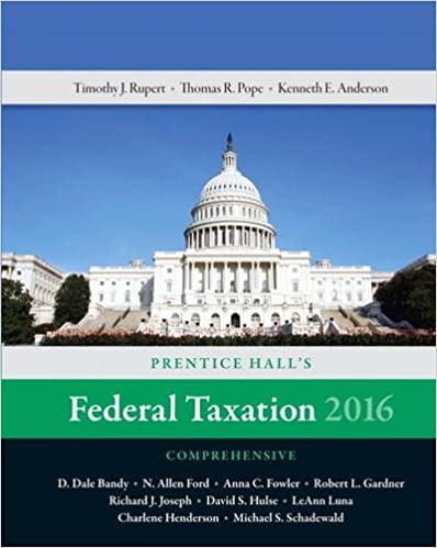 (Test Bank)Prentice Hall s Federal Taxation 2016 Comprehensive (29th Edition) by Thomas R. Pope 