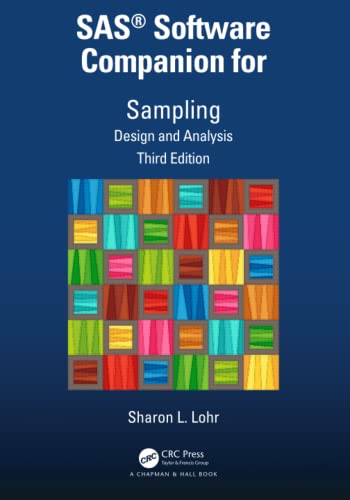 (DK PDF)SAS® Software Companion for Sampling: Design and Analysis, Third Edition 1st Edition by Sharon L. Lohr