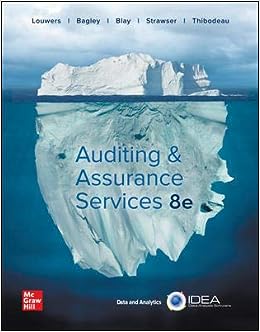 Test Bank for ISE Auditing & Assurance Services 8th edition by  Timothy J. Louwers
