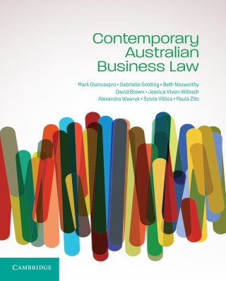 Contemporary Australian Business Law by Mark Giancaspro; Gabrielle Golding
